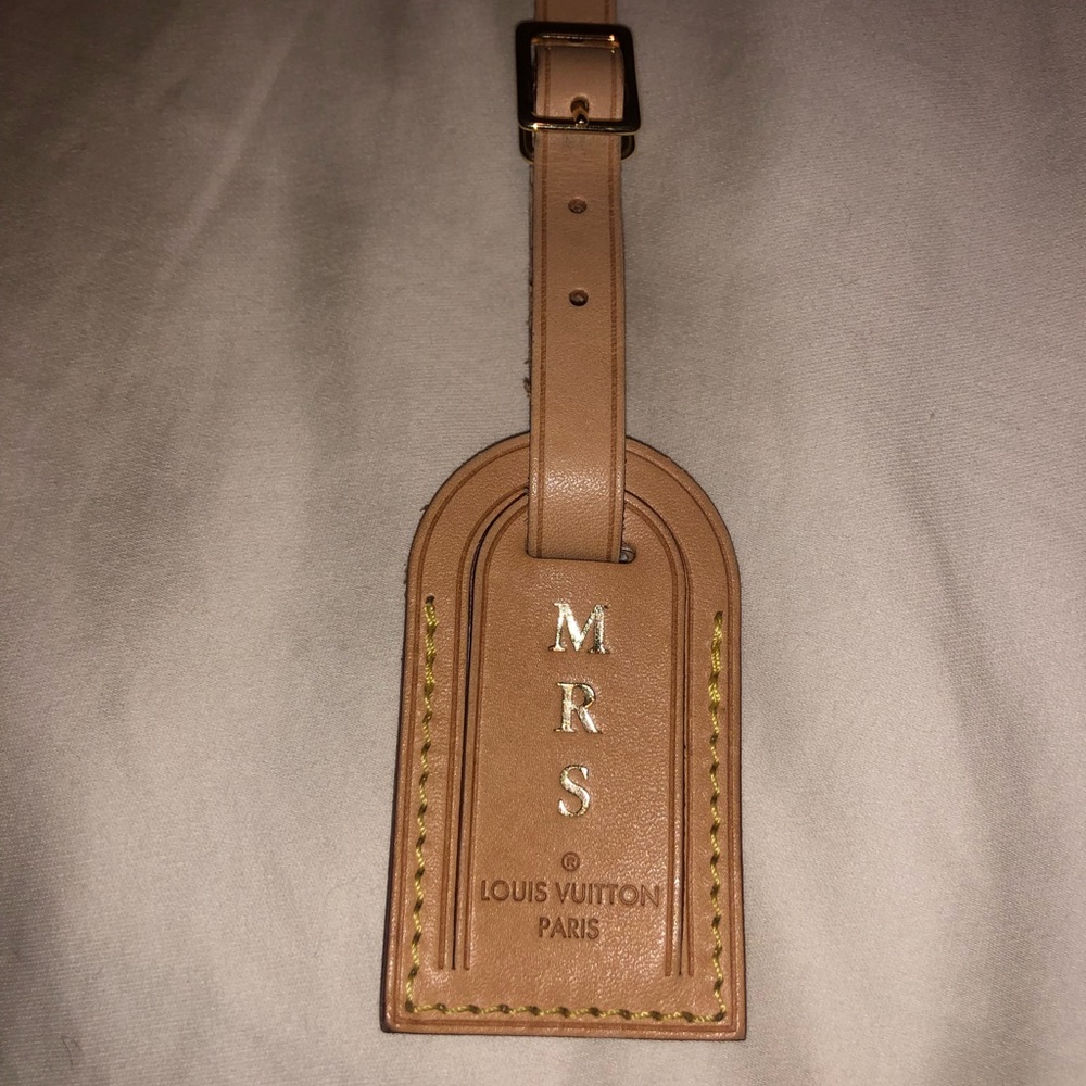 Authentic Louis Vuitton luggage tag